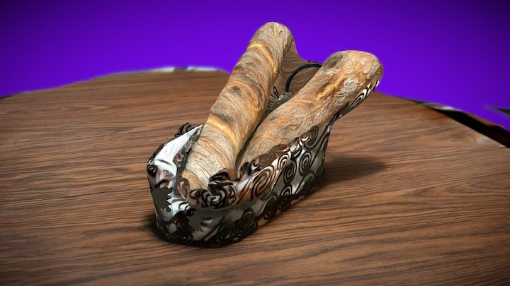 Home made french baguette 3D Model
