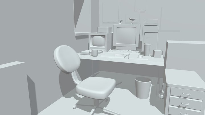Corner of bedroom 3D Model