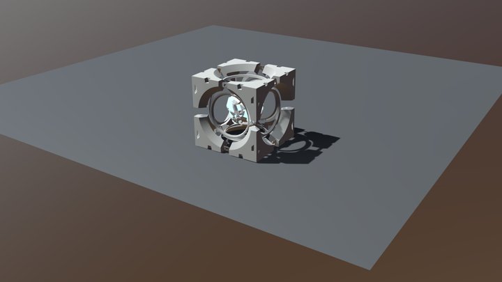 Sci- Fi Cube 3D Model