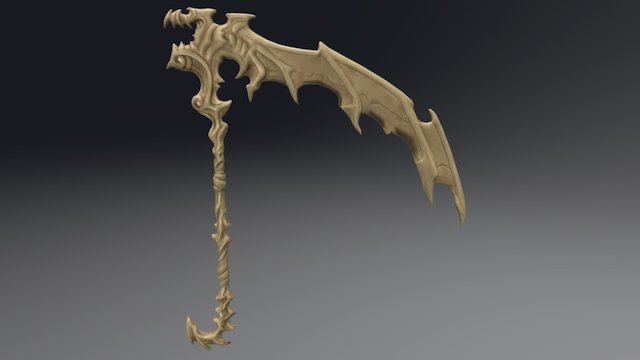Bone Scythe 3D Model