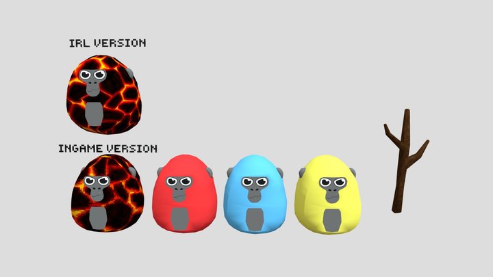 GorillaCon Plushies – Kostenloses 3D-Modell STL