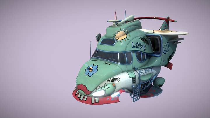 Love Bus 3D Model