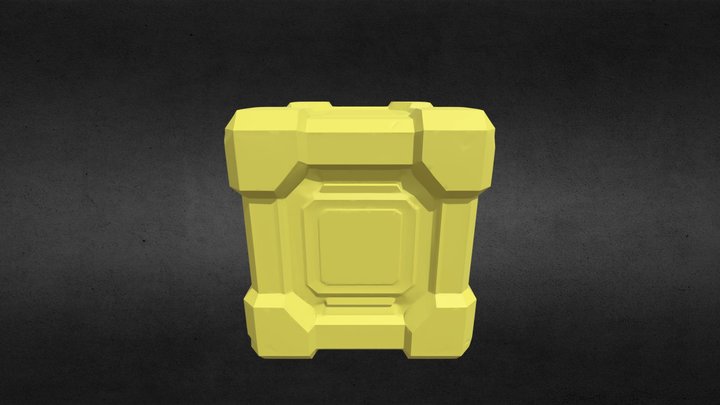 Futuristic Cube 3D Model