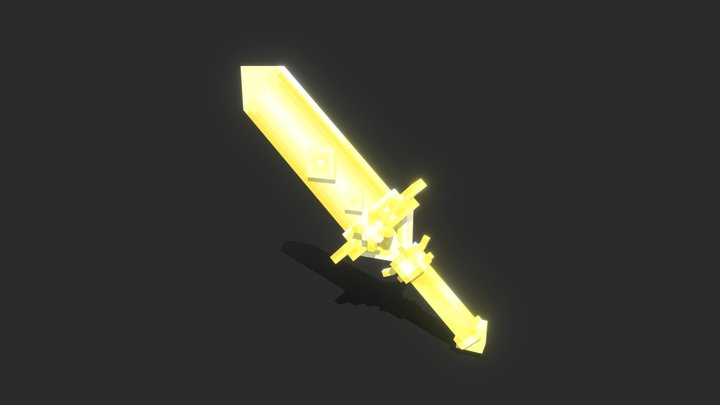 Sacred sword - Blockbench 3D Model