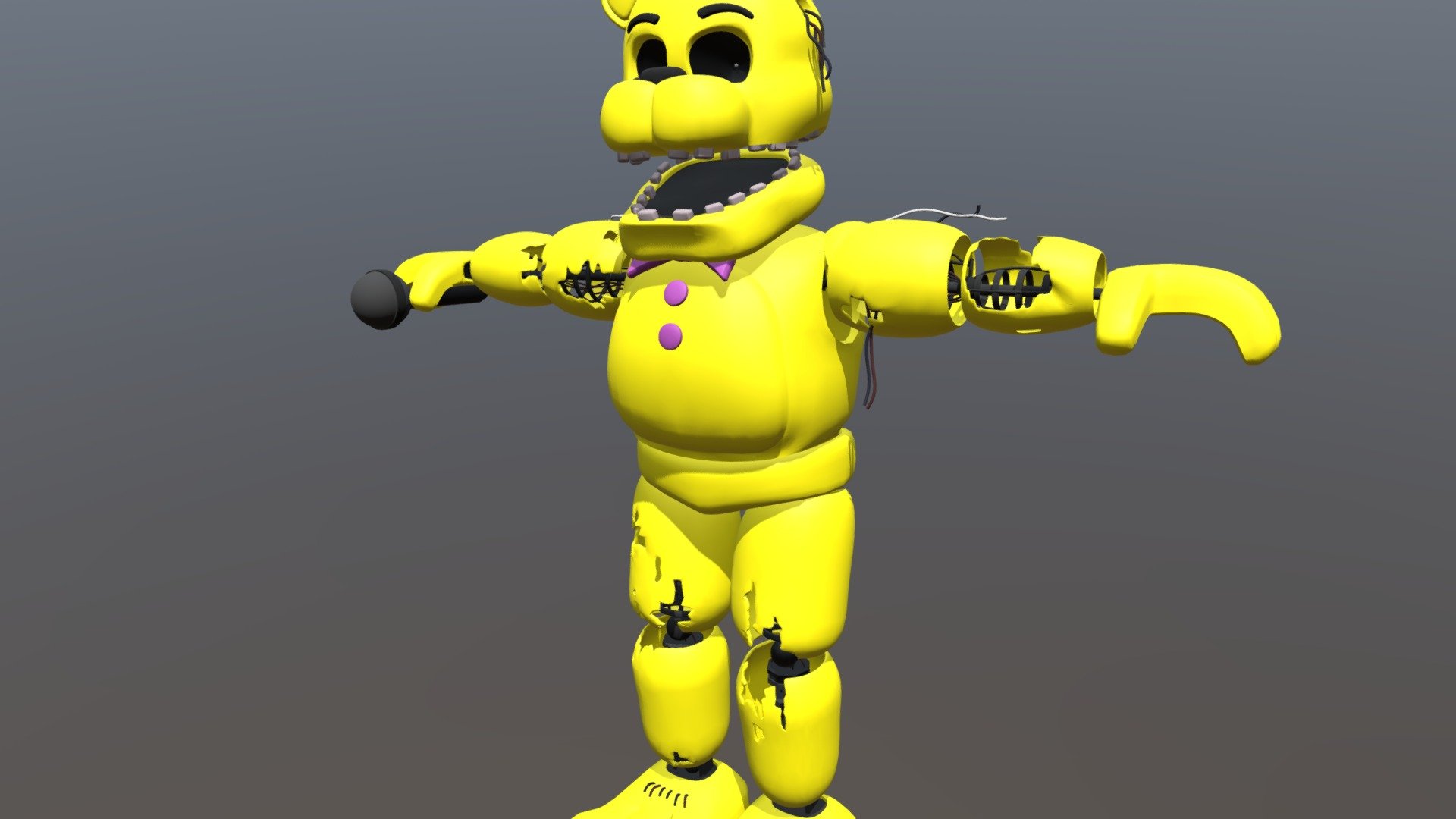 Withered Fredbear Download Free 3d Model By Ann55010970637 [dfe20f8] Sketchfab