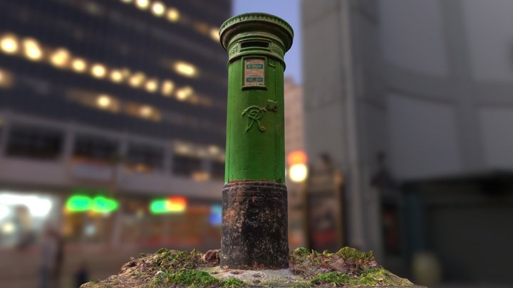 Victorian public letterbox, Dublin, IE 3D Model