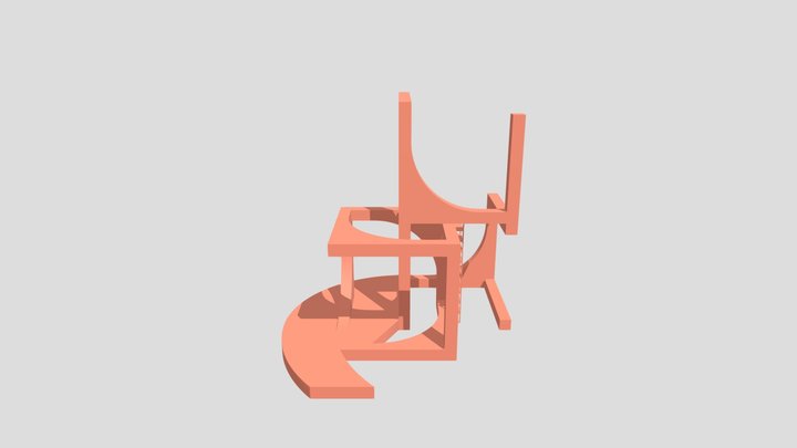 Final Model_Sketchfab_white platform 3D Model