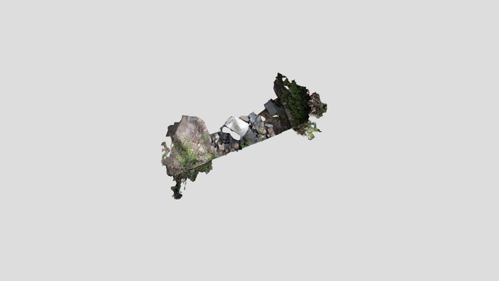 Front of Vault, St. Finian's graveyard. 3D Model