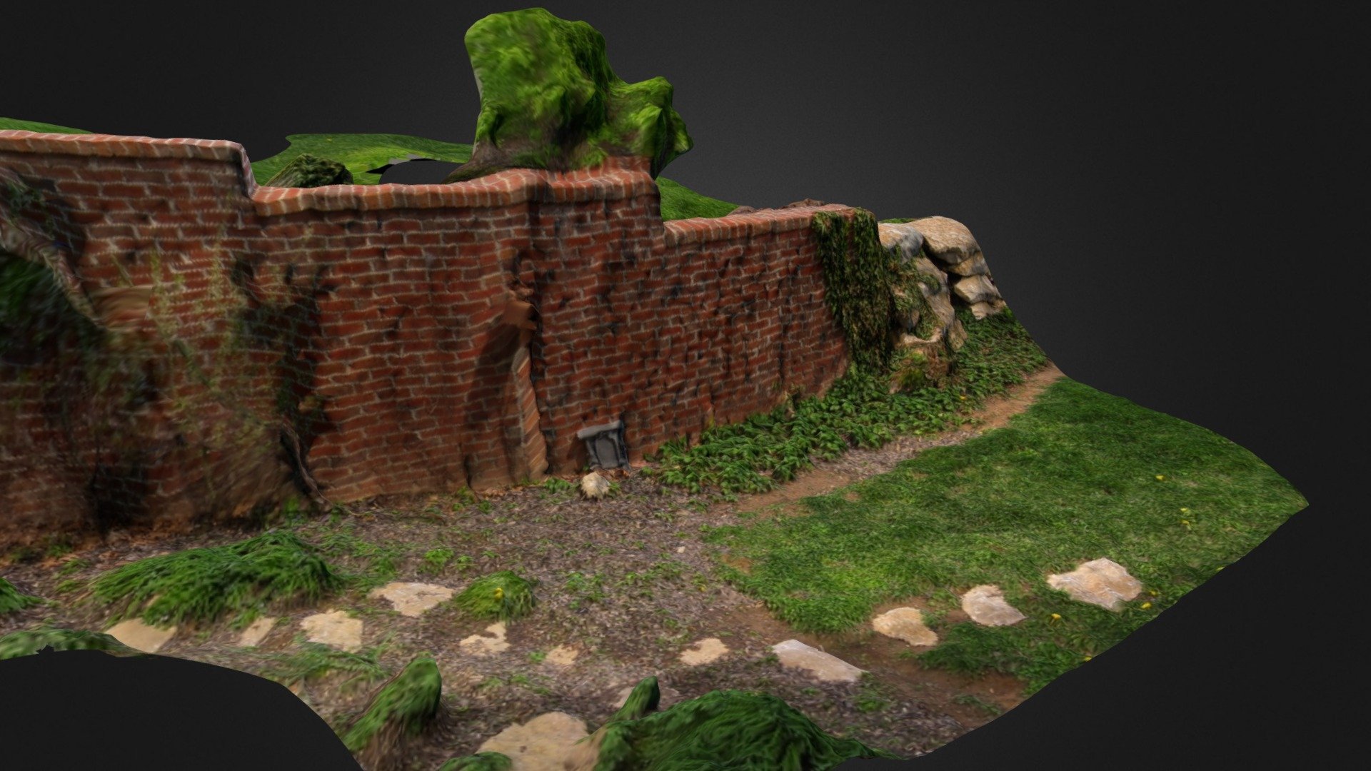 Patio Garden - Low Poly