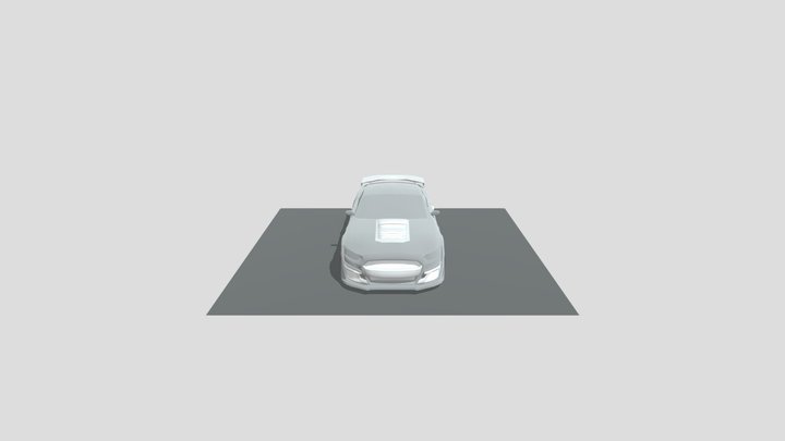 Ford Mustang GT500 Rigged Low-poly 3D model 3D Model