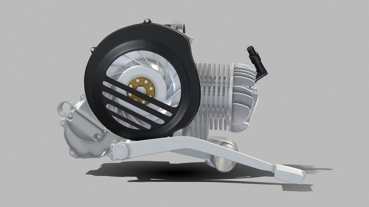 PIAGIO Vespa PX series Engine 3D Model