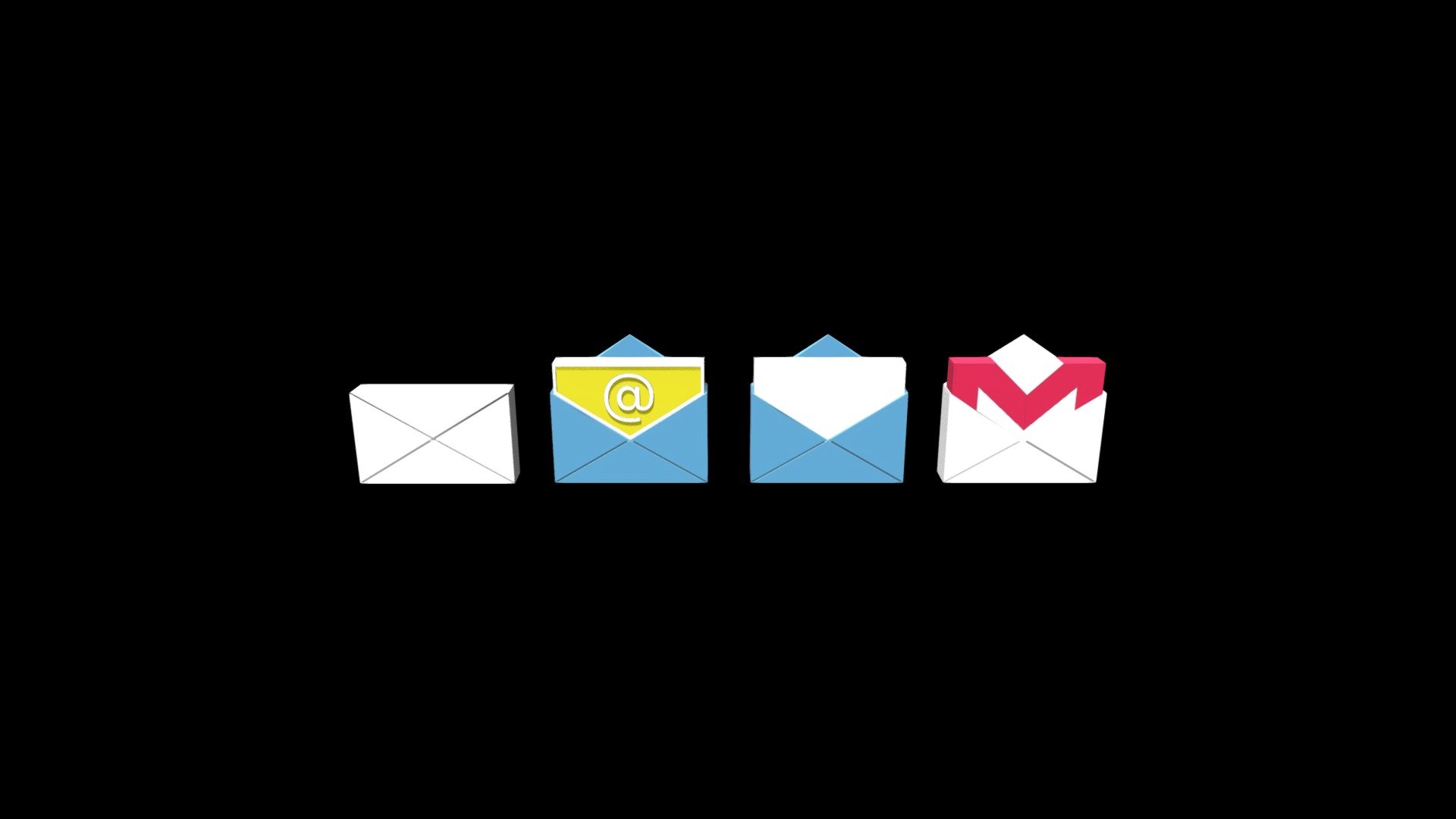 3D icons / Email - Download Free 3D model by Sparrow (@innasparrow) [dfe7298] - Sketchfab
