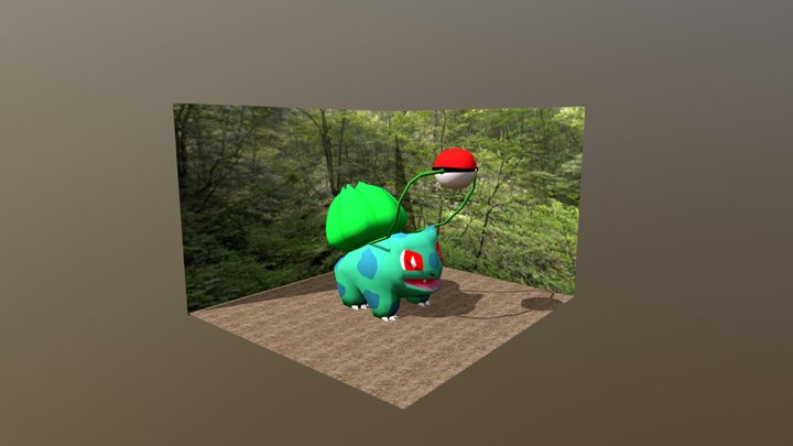 LowPoly_Bulbasaur_Part1 3D Model