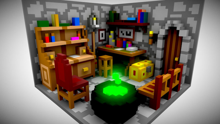 Wizard's Workspace 3D Model