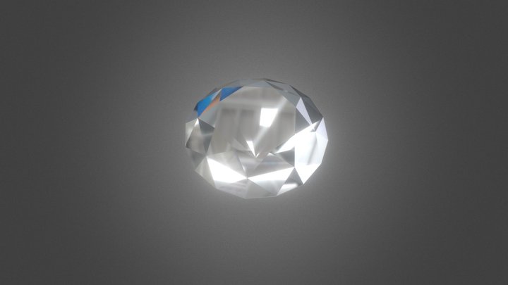 Diamond Low-poly 3D model 3D Model