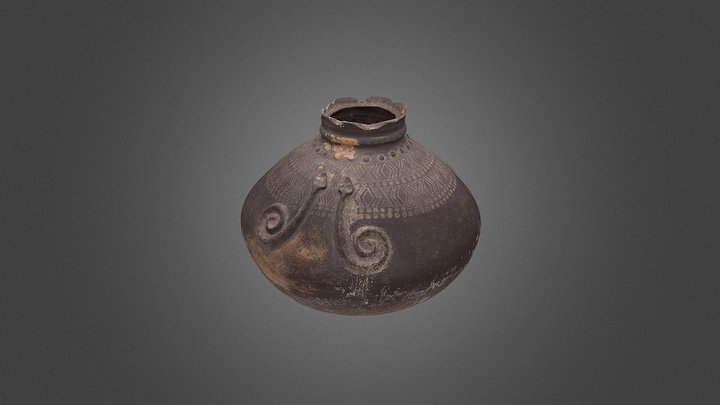 鶯歌陶瓷博物館：【百步蛇紋罐】 3D Model