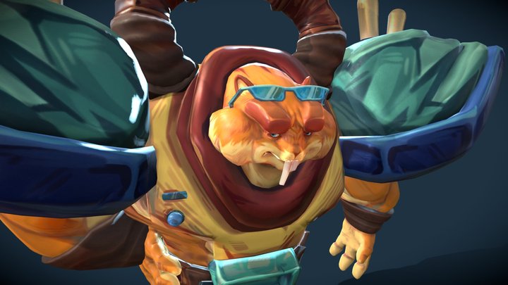 Hamstrong - Stylized Creation 3D Model