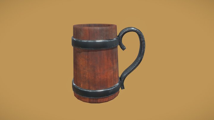 Medieval Mug 3D Model