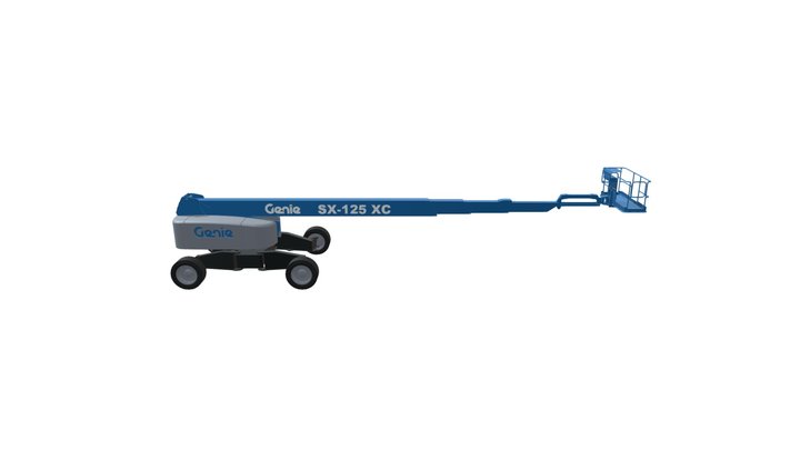 SX-125 XC Telescopic Boom Lift (Genie) 3D Model