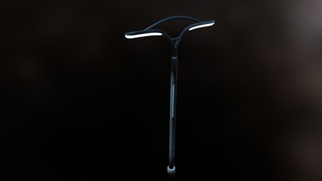 Sci -Fi Street Light 3D Model
