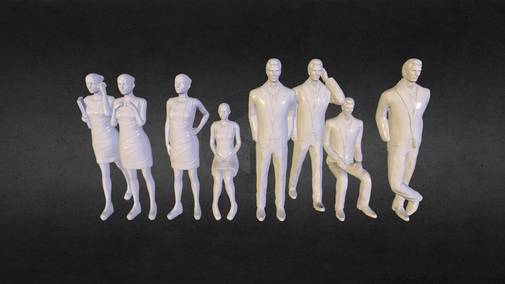 People 16th Scale 3D Model