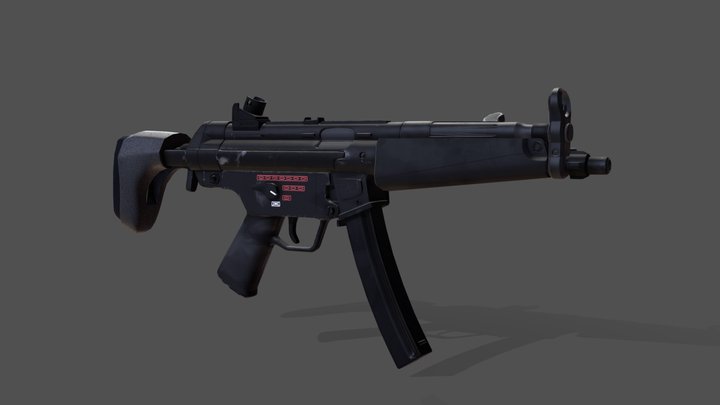 MP5 gun 3D Model