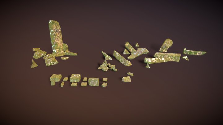 Ancient Ruins And Rubble 3D Model