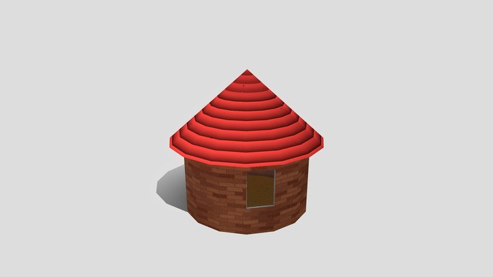 Primitive Hut 3D Model