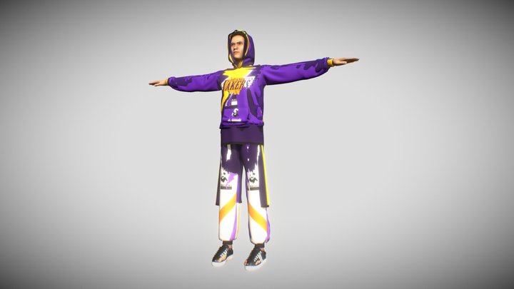 Man 3 Outfits streetwear - MagicWO 3D Model