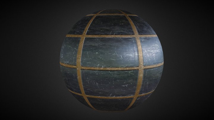 Realistic Among Us Waiting Room Tiles 3D Model