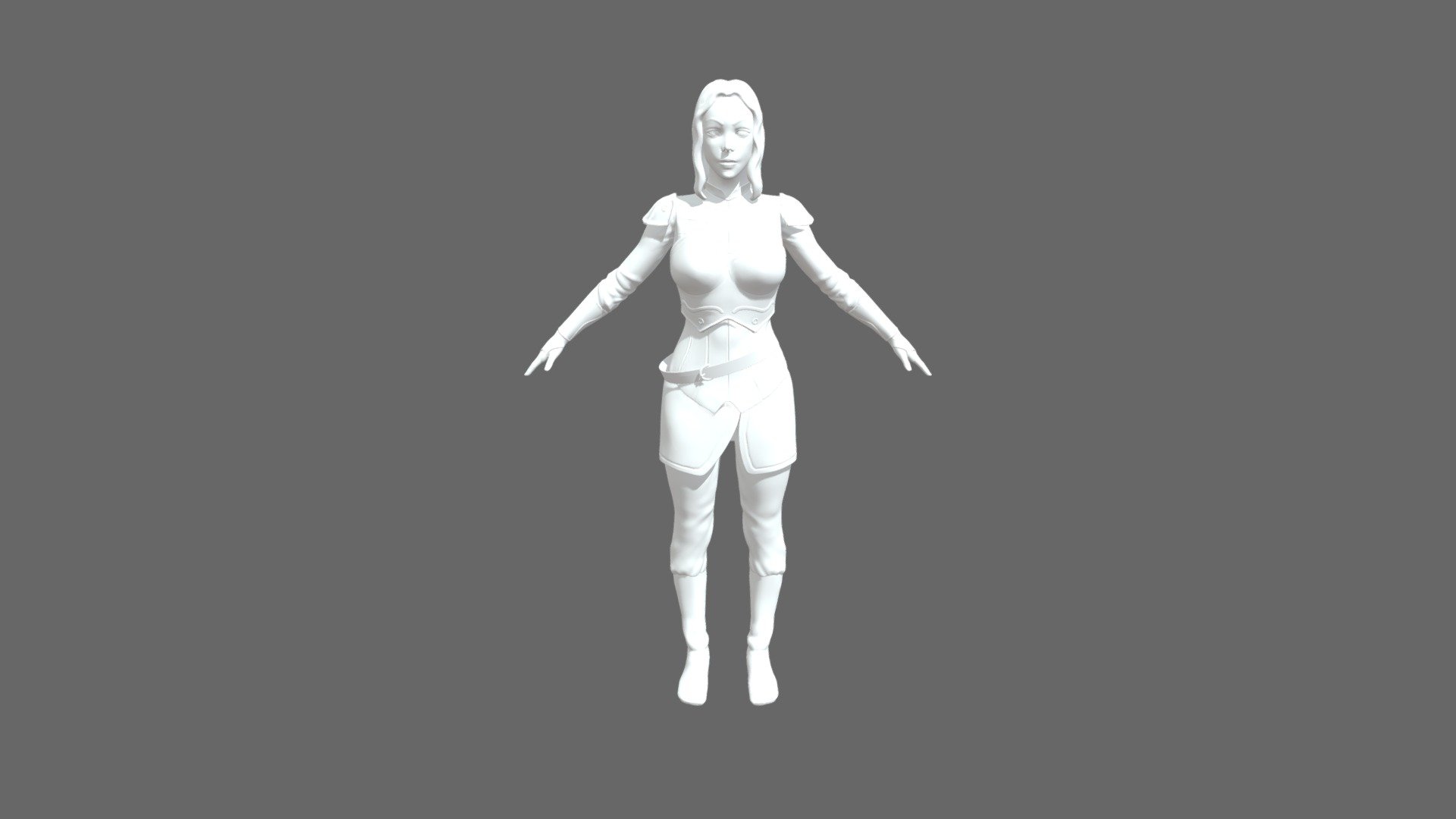 Female Archer with armor
