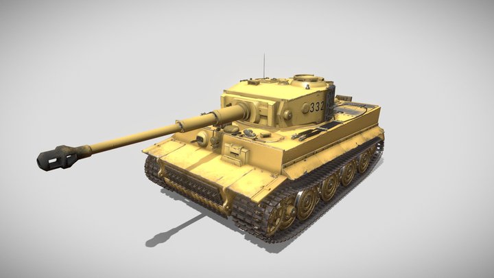 Tiger (Panzer VI E) 3D Model
