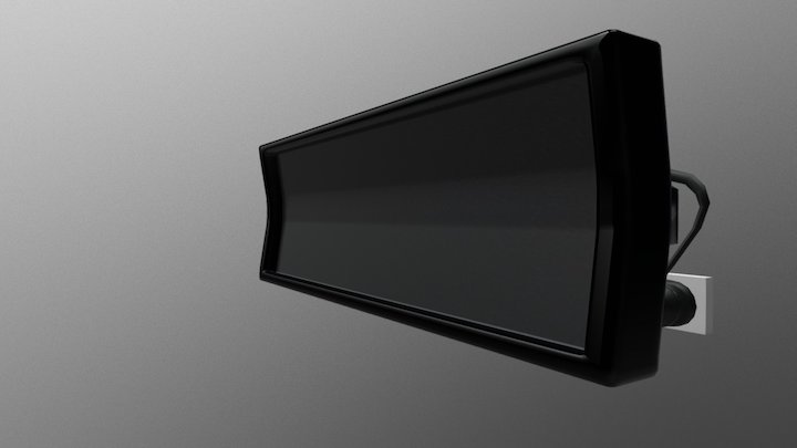 Bank Teller Number Screen 3D Model