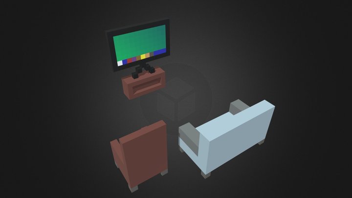 Goxel furniture 3D Model