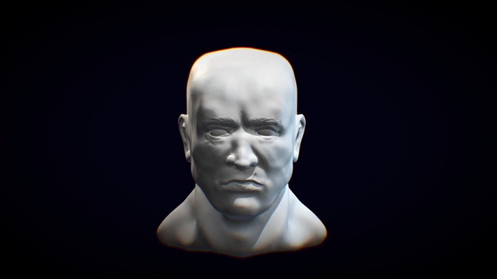 Man head test 3D Model