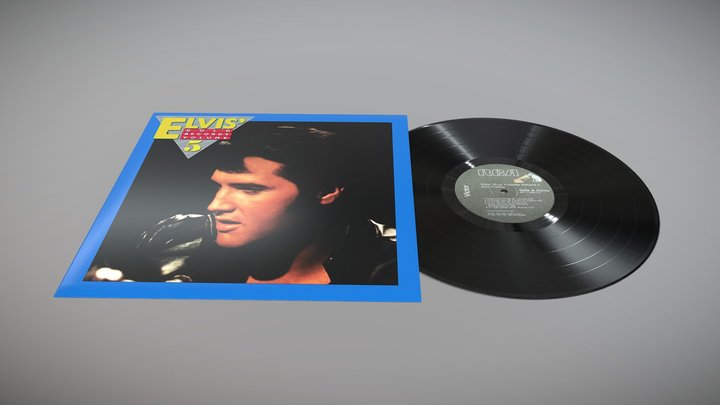 Elvis Gold Records Volume 5 vinyl record 3D Model