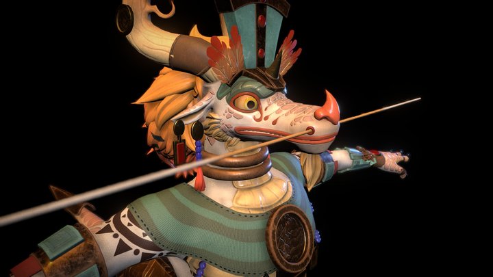 maya dragon 3D Model