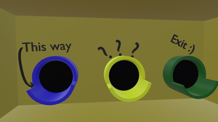 Backrooms level 0 mystery slides 3D Model