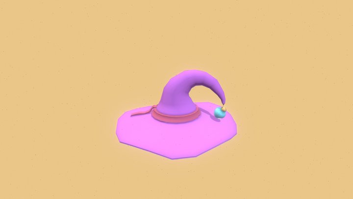 Purple Alchemist's Hat 3D Model