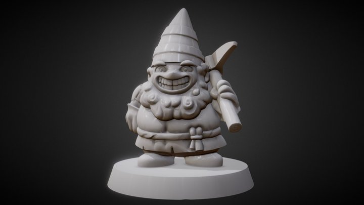 Dwarf meeple 3D Model