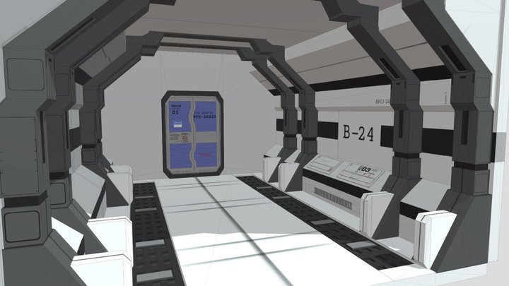 si-fi room 3D Model