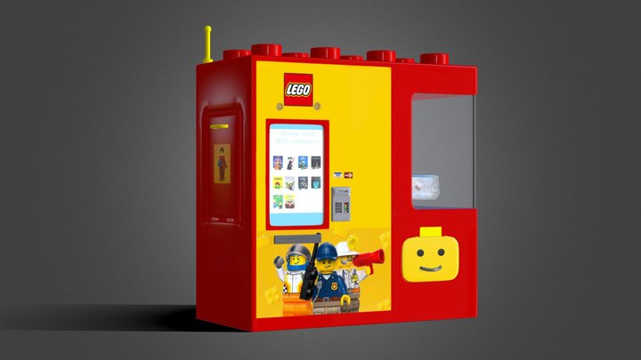 Lego Kiosk 3D Model