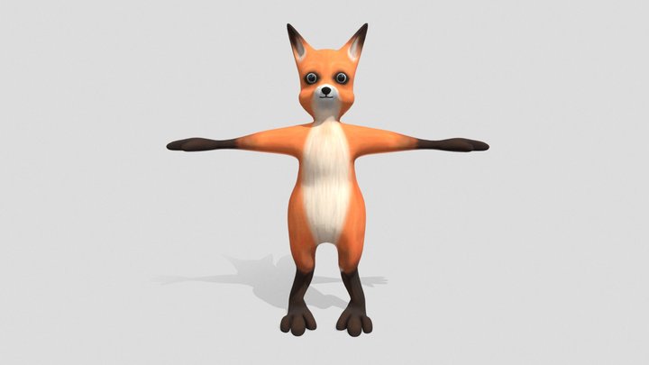Foxie from Two Faced Fox film 3D Model