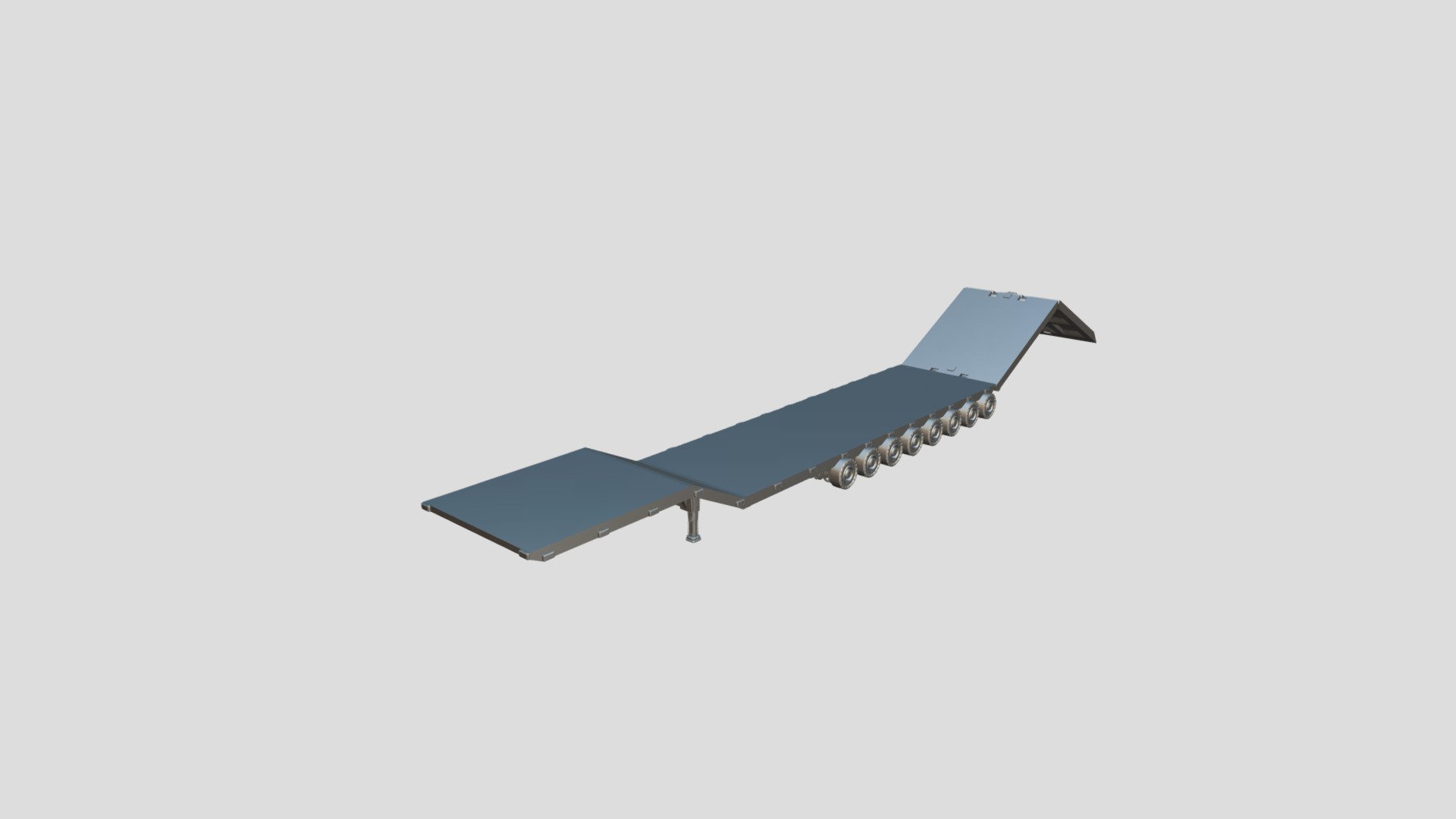 Low-Deck Ramp Trailer - Download Free 3D model by Dead_Pixels [dff7760 ...