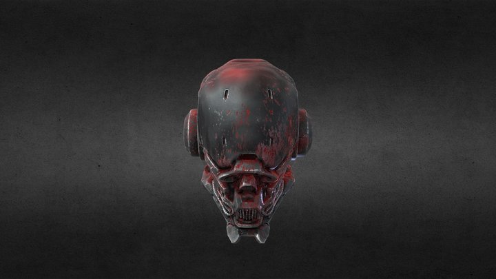 Sci-fy Helmet Low 3D Model