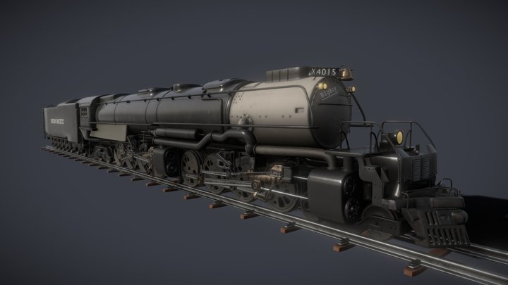 Steam Locomotive 'Union Pacific BigBoy' 3D Model