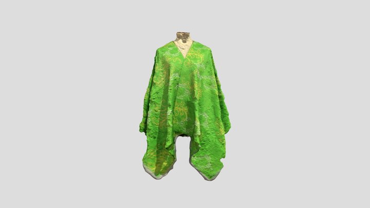 Batik green 3D Model