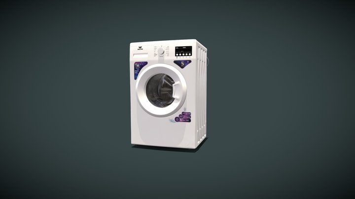 Front Load Washing Machine 3D Model