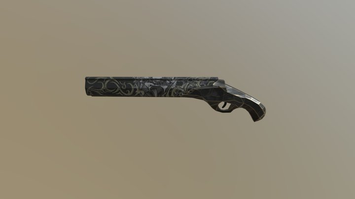 3d pistol asset 3D Model