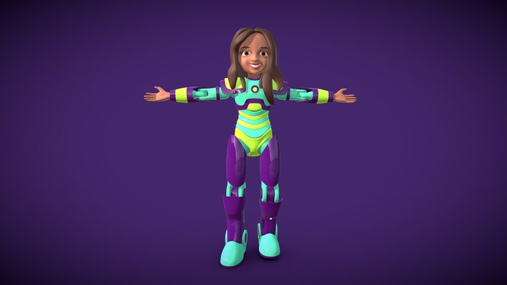 Personaje 3D para Teckybrains 3D Model